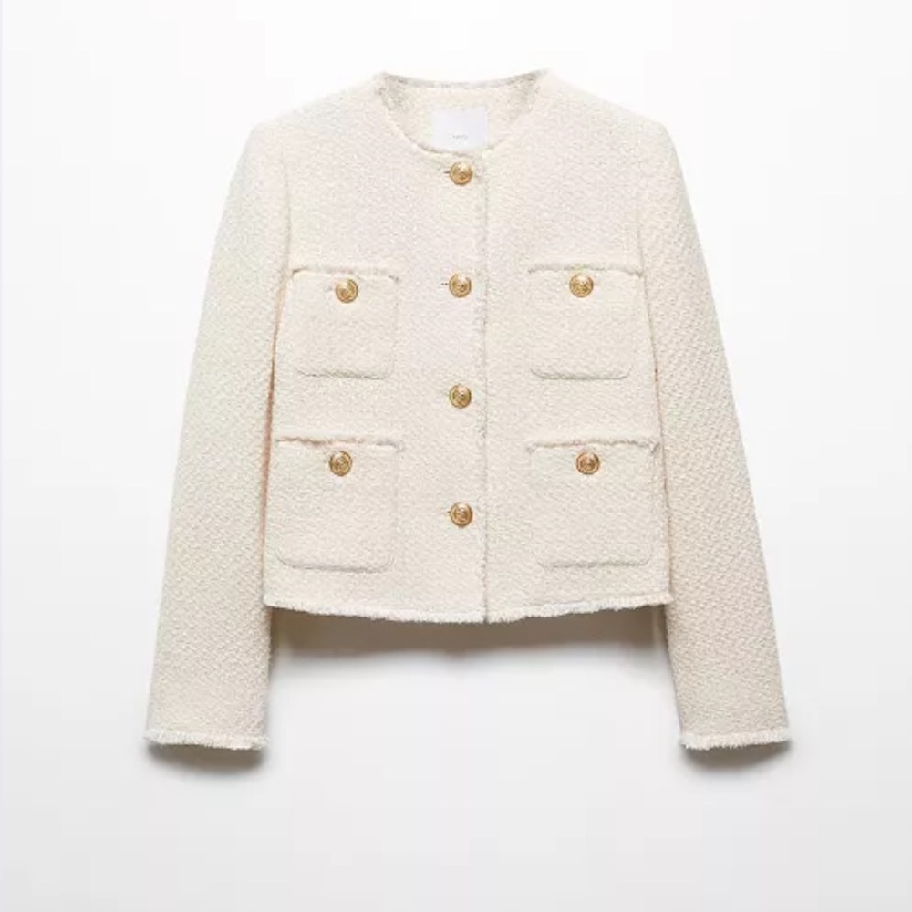 MANGO Pocket Tweed Jacket - Never Worn